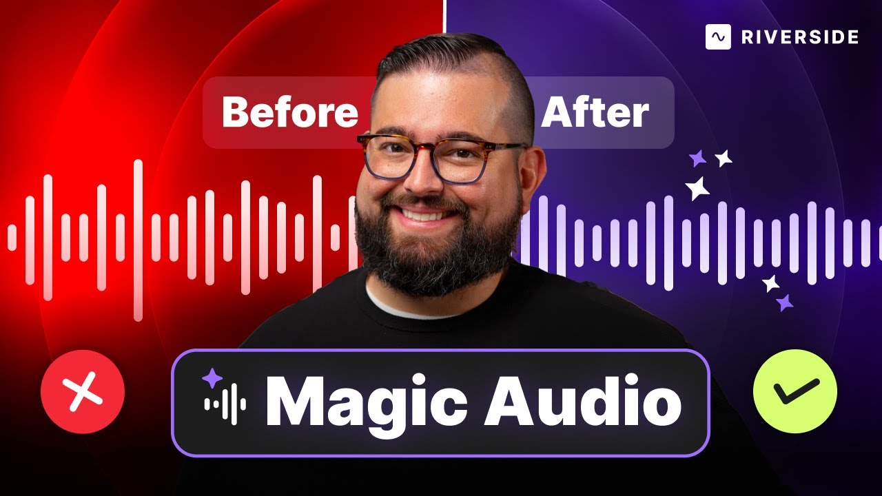Studio Quality Audio Instantly with Riverside Magic Audio!