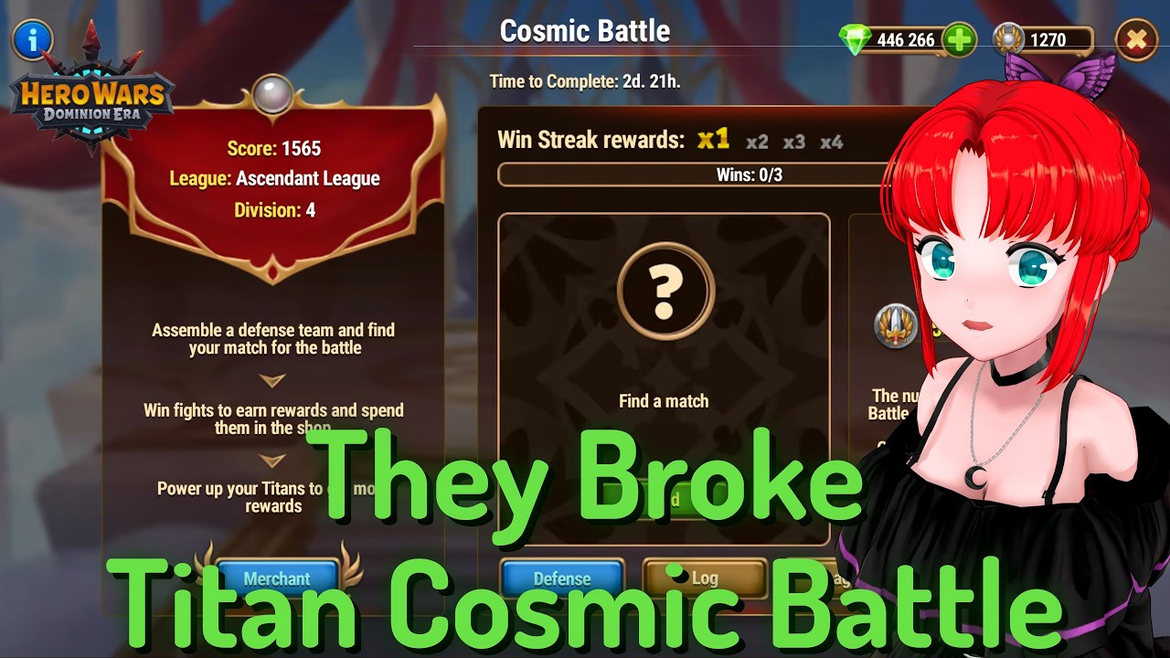 Titan Cosmic Battle is Back but it's Broken &mdash; Hero Wars: Dominion Era