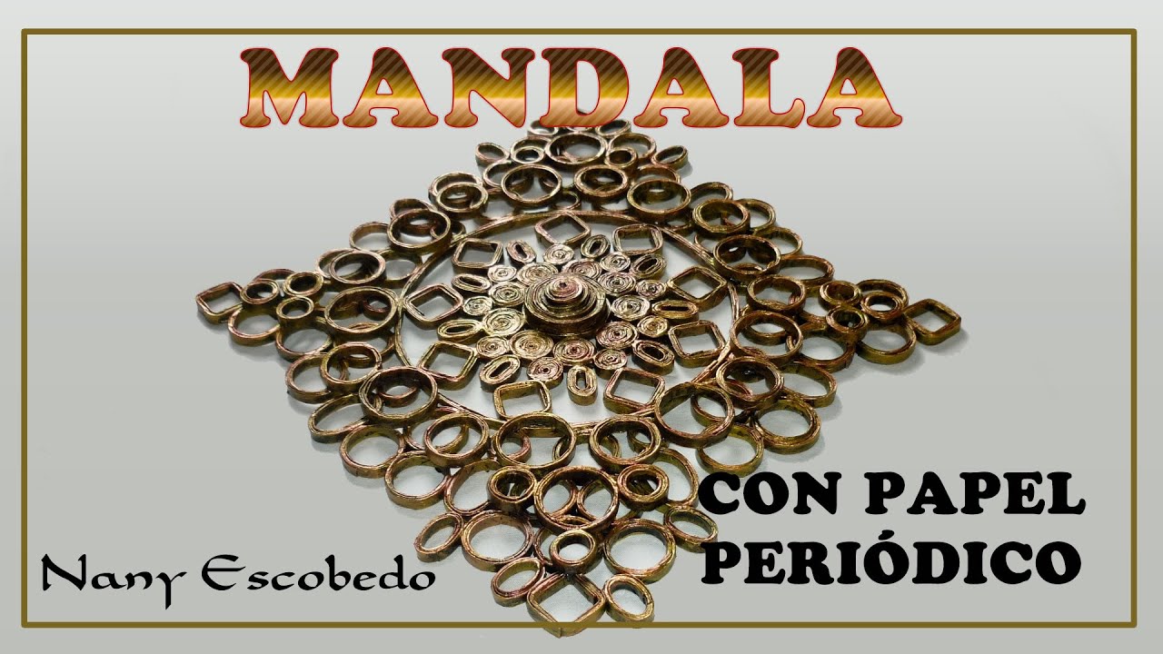 MANDALA CON PAPEL PERIÓDICO (with newspaper)