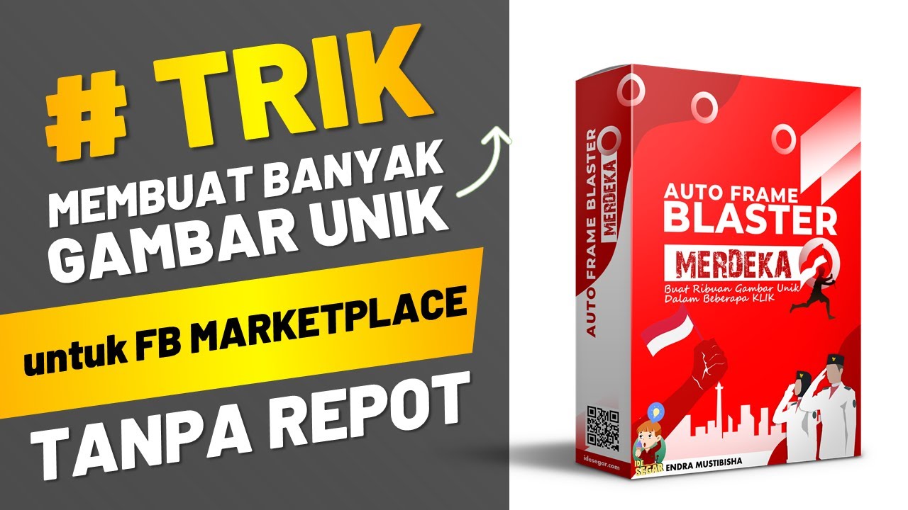 🔴 Cara Mudah Membuat Banyak Gambar Unik Dengan Auto Frame Blaster Merdeka | Facebook Marketplace