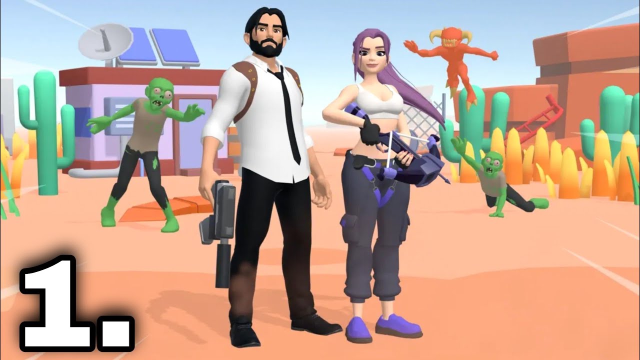 Zombie Survivor! Gameplay//Mobile Game All Level Playing//Zombie Base Defense Survival Games.