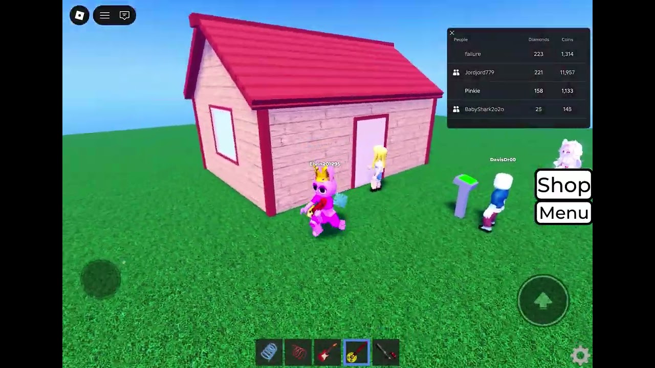 Playing don't press button with Jordan, his sister, and his sister's dad