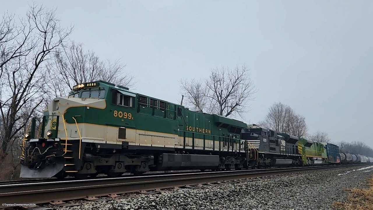 NS 33A With NS #8099 And #1072 through Thompsontown Pa 