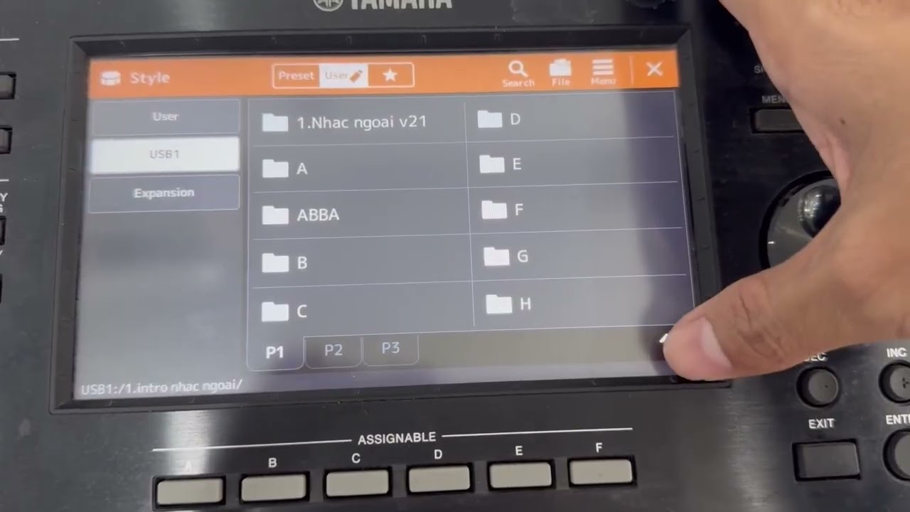 Hướng dẫn sử dụng sample Al + V21 Trên đàn Yamaha Sx