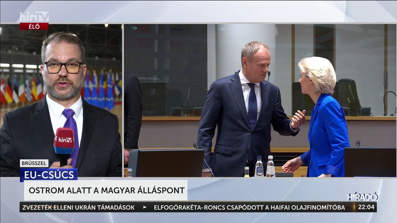 Bugnyár Zoltán élőben jelentkezett az EU-csúcsról- HírTV