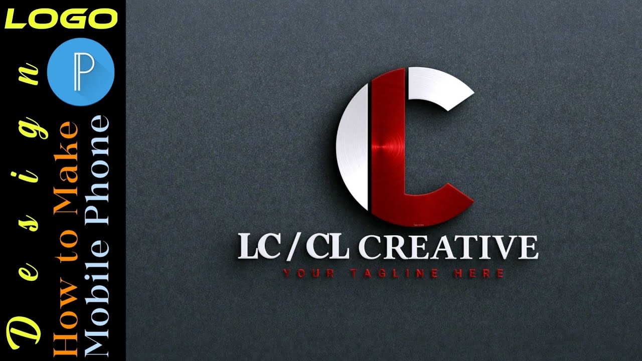 How to make LC CL logo design in your mobile phone pixellab Editing tutorials LC logo design