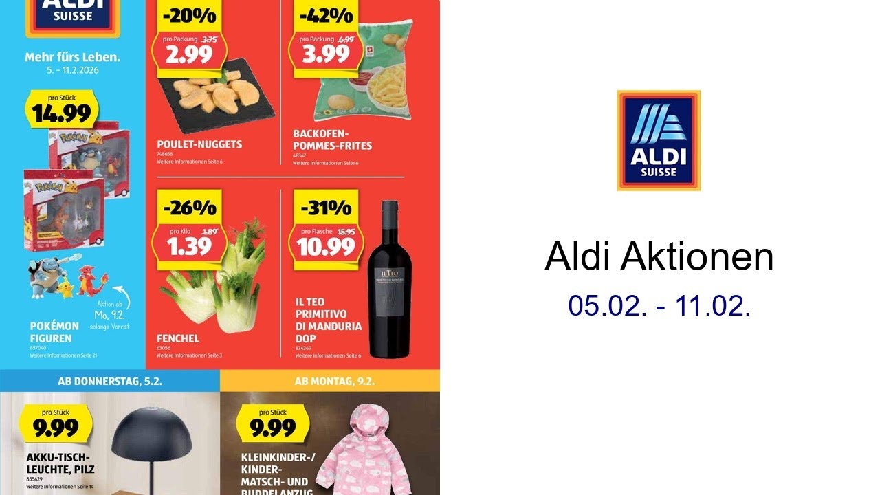 Aldi Aktionen 05.02. - 11.02.