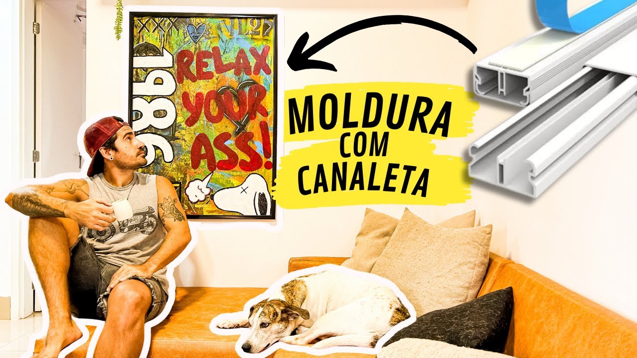 Transforme Canaletas El&eacute;tricas em Molduras de Quadro INCR&Iacute;VEIS &ndash; DIY F&aacute;cil e Barato!
