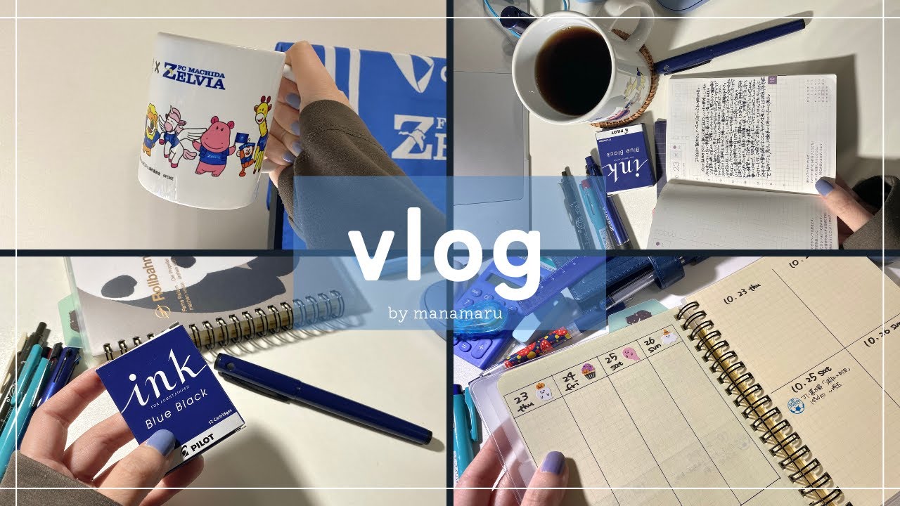 ［vlog］日記と万年筆の練習を始めた誕生日。｜今週の手帳セットアップ｜ロルバーンダイアリー｜ほぼ日手帳｜手帳タイム｜たべっ子どうぶつマグカップ開封｜
