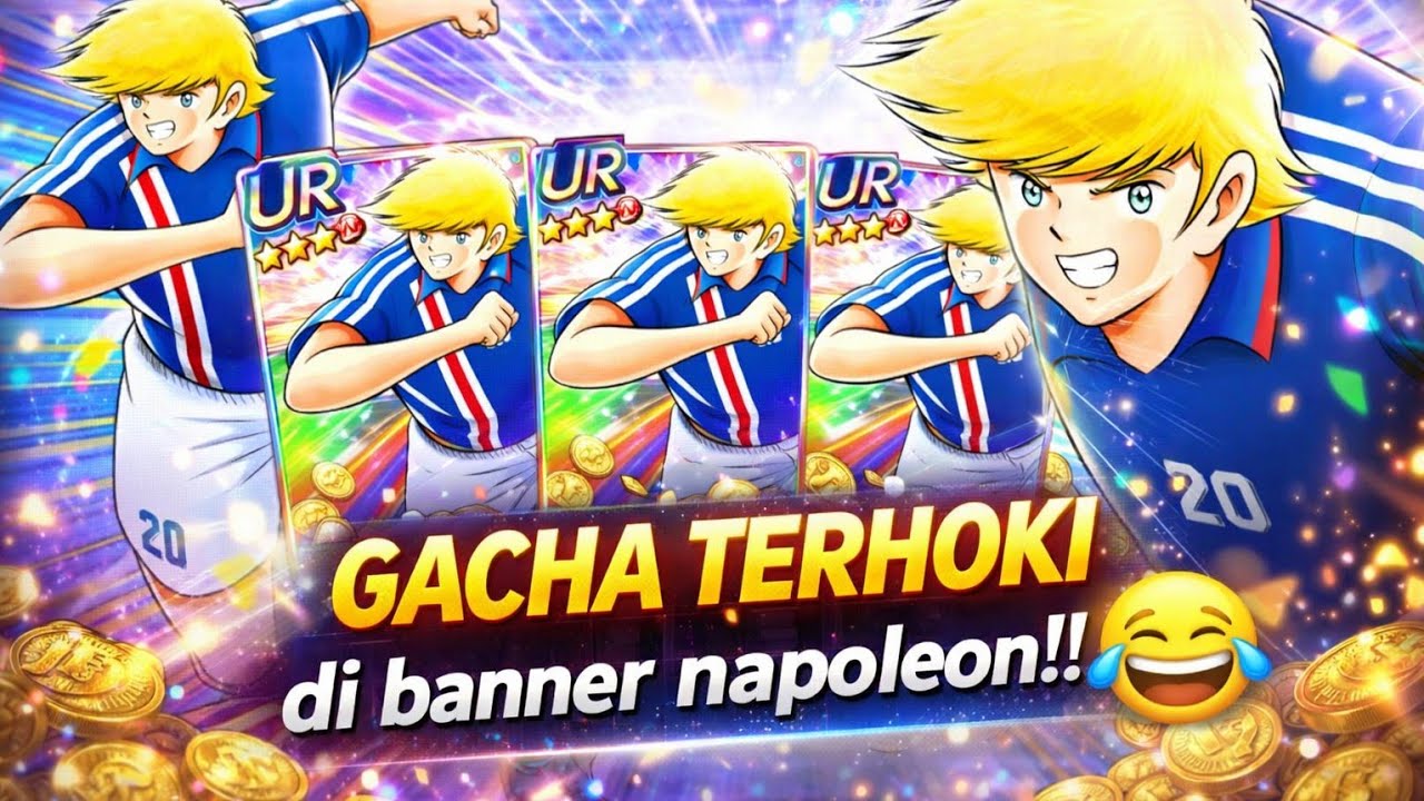 Gacha banner napoleon full senyum lagi!!🤣🤣 thanks klab!!captain tsubasa dream team #ctdt #gacha 