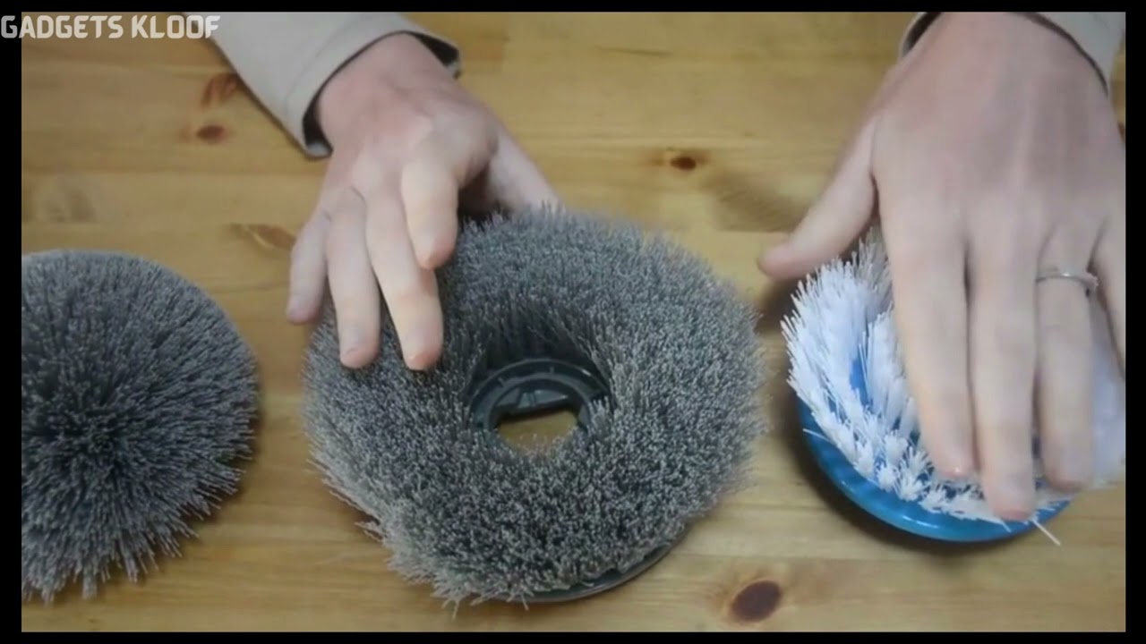 GOOD PAPA Electric Spin Scrubber, 360&deg; Floor Scrubber Power Brush , 2 Speed HD LED Display