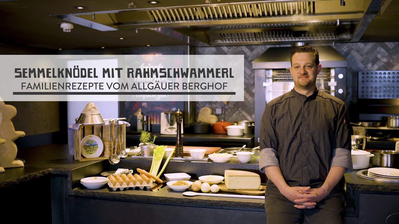Semmelknödel mit Rahmschwammerl // Familienrezepte vom Allgäuer Berghof