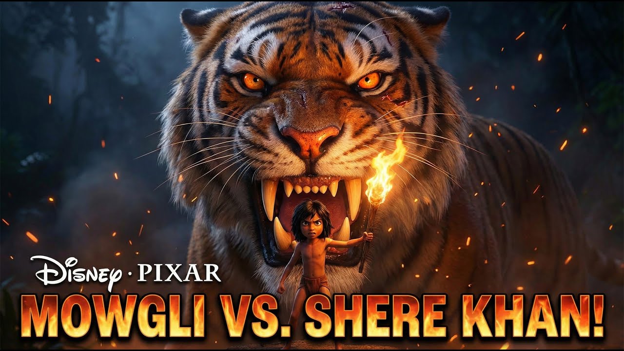 The Jungle War: How One Boy Defeated The Tiger King!#thejunglebook #sherekhan #mowgli