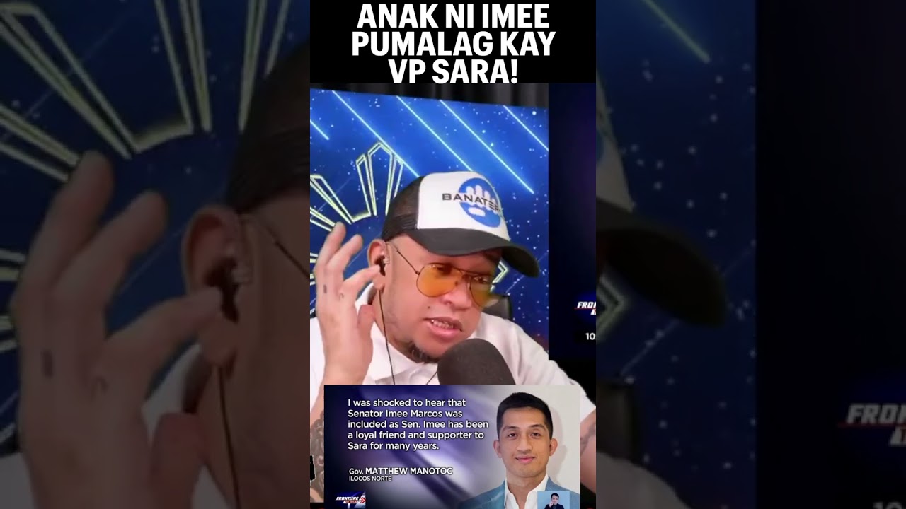 ANAK NI IMEE PUMALAG KAY VP SARA!