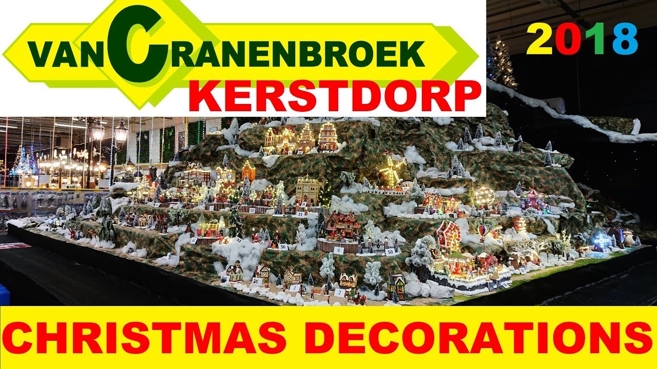 Kerstdorp 2018 Van Cranenbroek in Budel Holland - Christmas decorations in a Dutch Home Depot