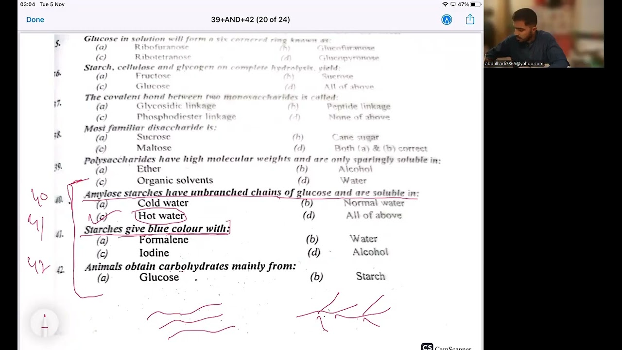 Mcat MCQs Biolmolecules part2