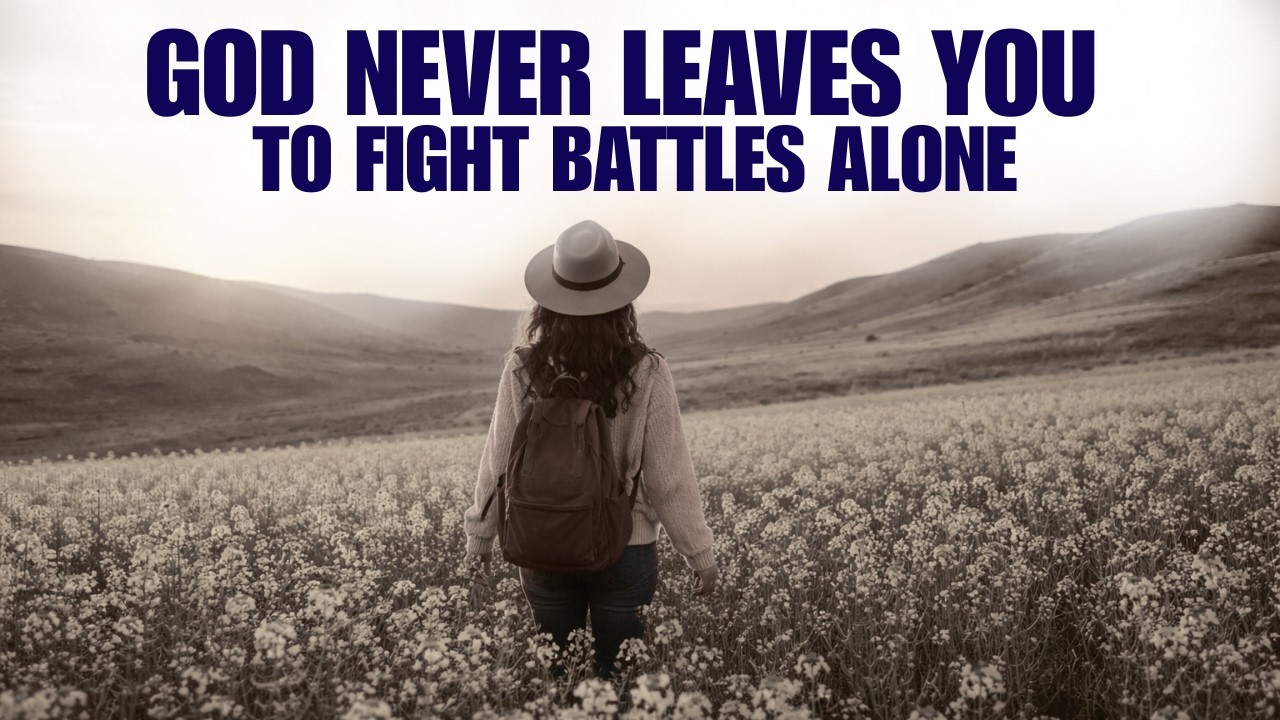 GOD NEVER LEAVES YOU  TO FIGHT BATTLES ALONE | CHRISTIAN MOTIVATION