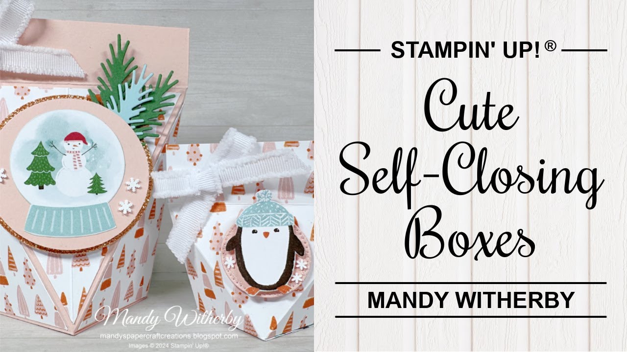 Cute Self-Closing Box | Christmas gift box | Stampin' Up!®