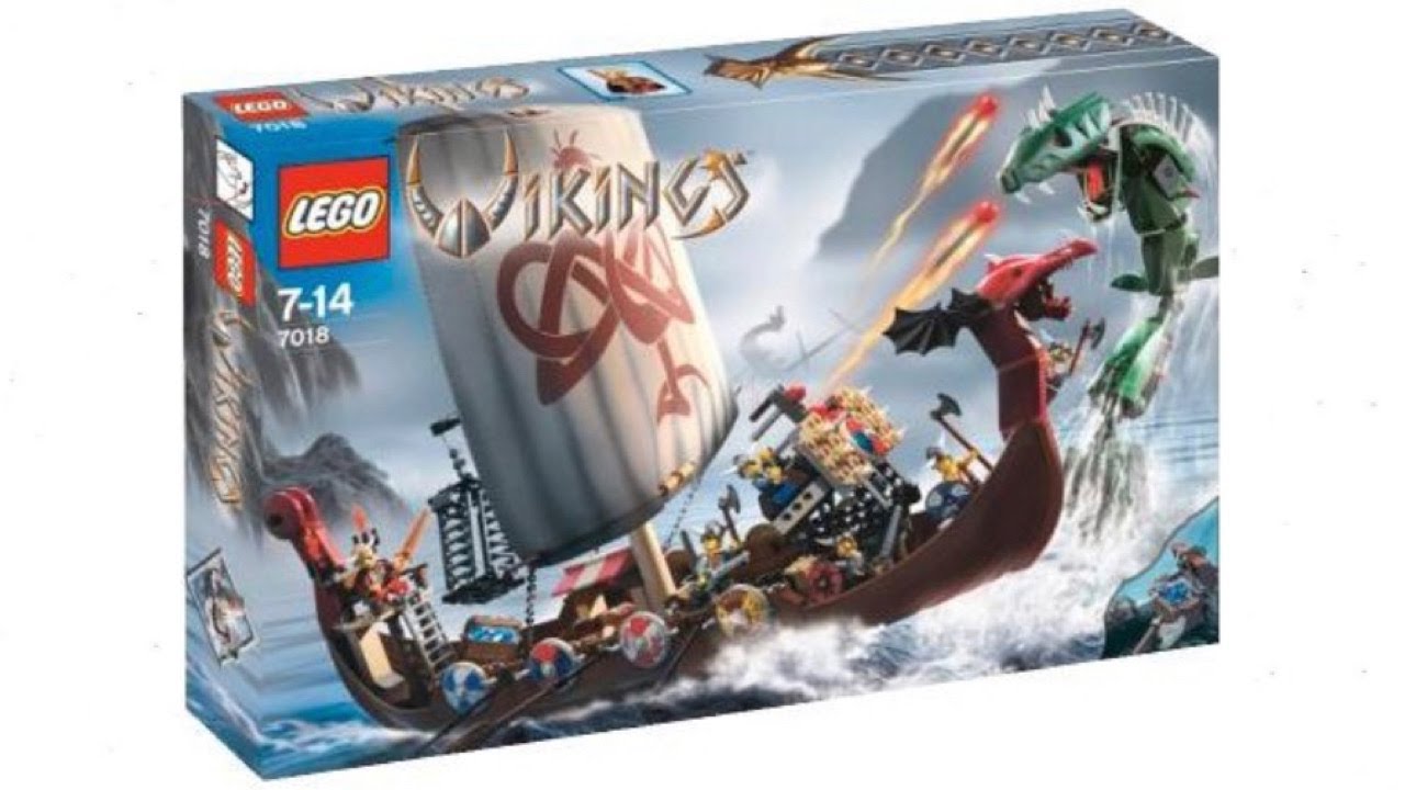 LEGO Viking Set 7018 Viking Ship vs The Midgard Serpent (2005)