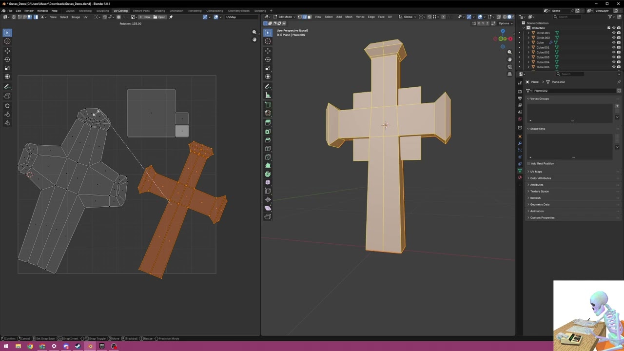 Creating Low Res PS1 Assets from High Poly