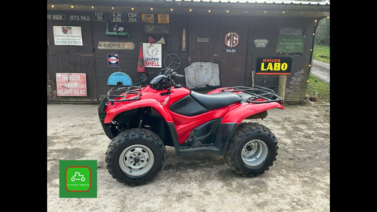 HONDA TRX420 4X4 QUAD BIKE SOLD BY www.catlowdycarriages.com