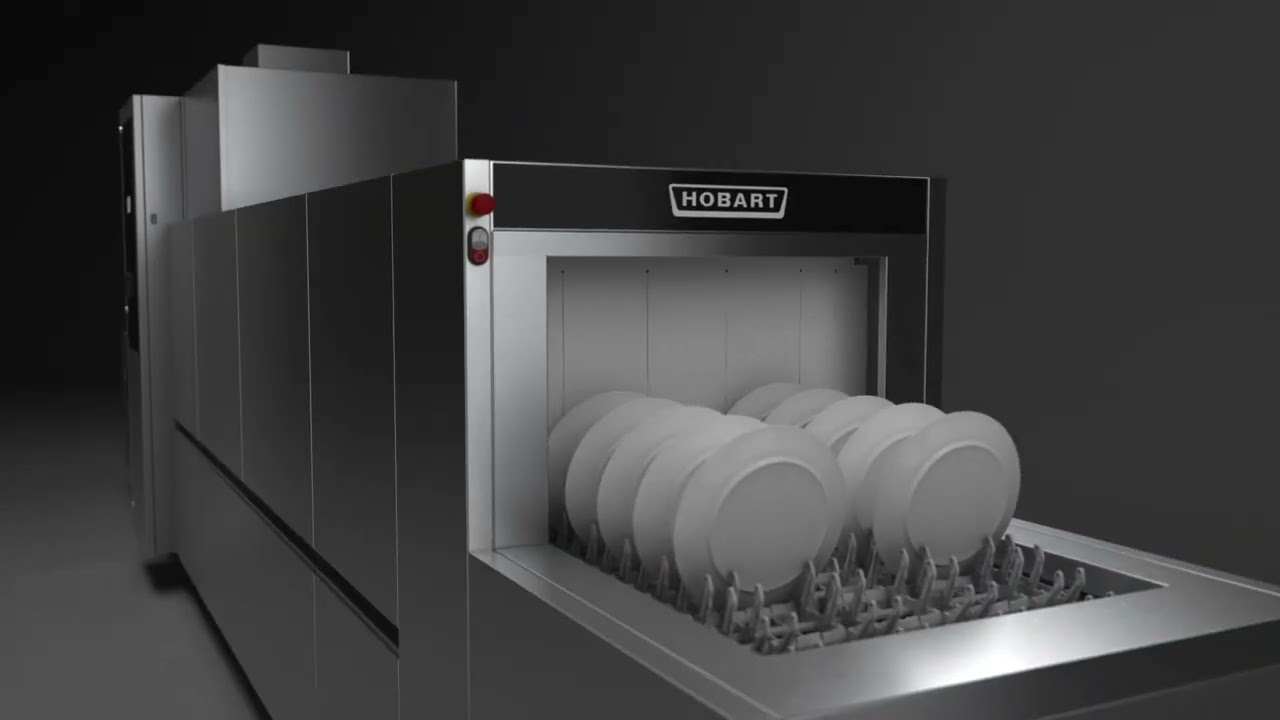 Transportband vaatwasmachine FLOW Line met AI-techniek - Hobart