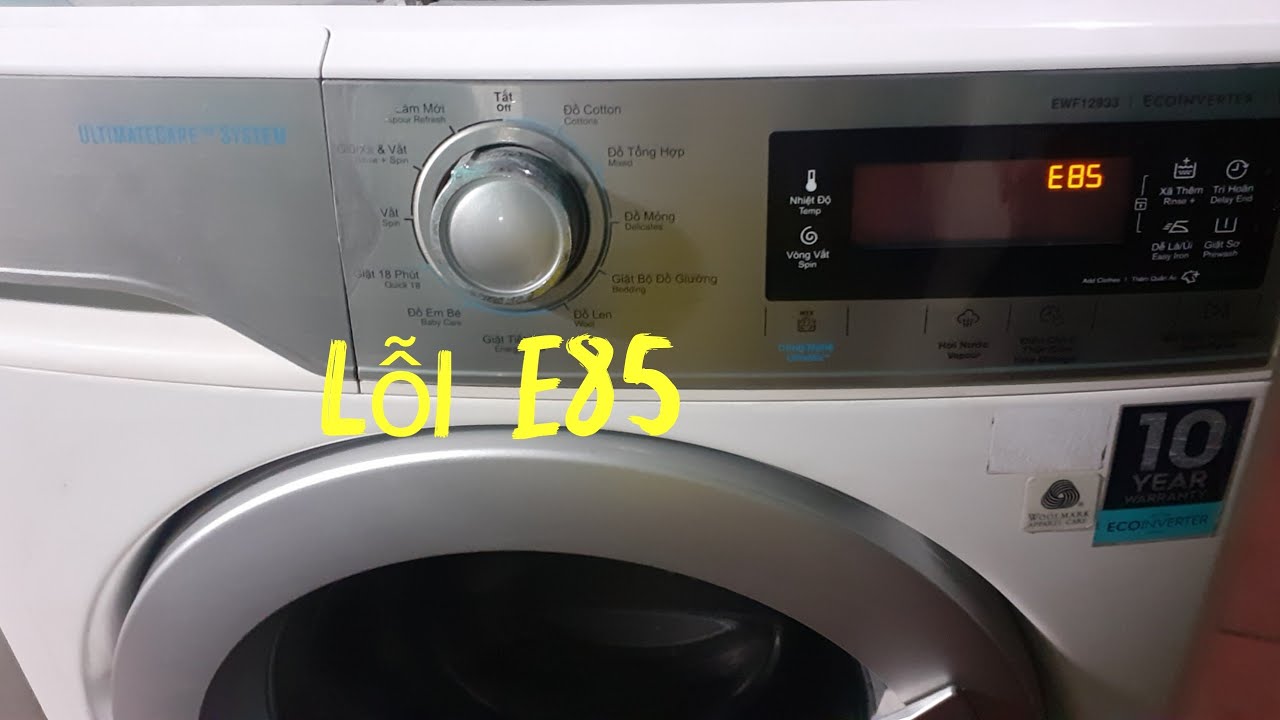 Lỗi E85 máy giặt Electrolux mode sử dụng 3 bơm. phần 2