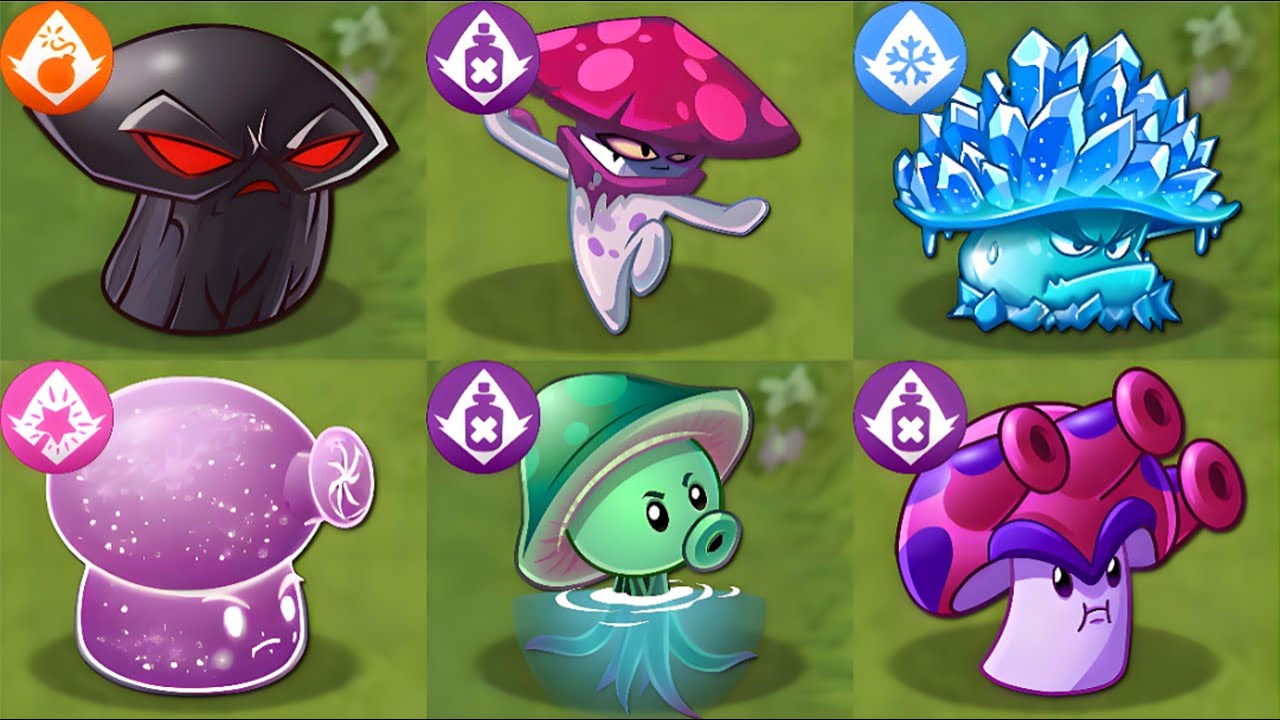ALL SHROOM & PREMIUM PLANTS MAX LEVEL! vs PVZ 2 ALL FINAL BOSSES - PvZ 2 Mod Final Boss