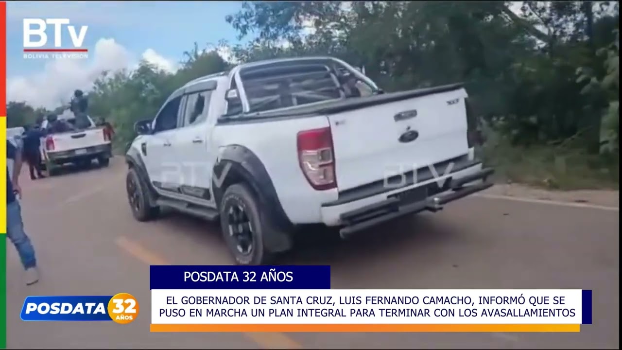 CAMACHO ANUNCIA PLAN INTEGRAL PARA PONER FIN A LOS AVASALLAMIENTOS EN SANTA CRUZ. 📌📌📌📌📌📌