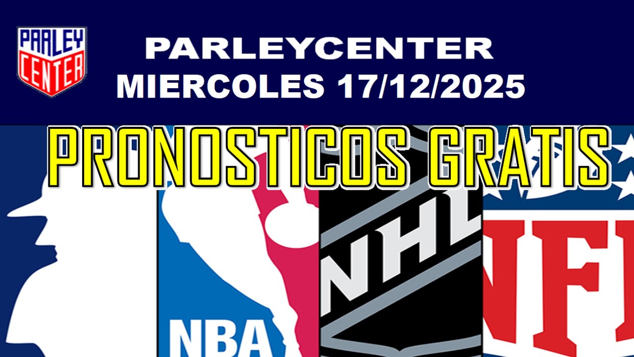 PRONOSTICOS  NFL, NHL Y NBA  PARA HOY LOGROS MIERCOLES 17/12/2025 🔥PARLEY GRATIS🔥