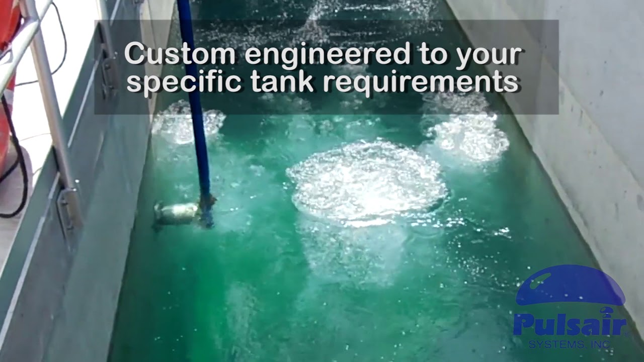 Municipal Wastewater Mixing | Pulsair Systems | Large Bubble Air Mixer