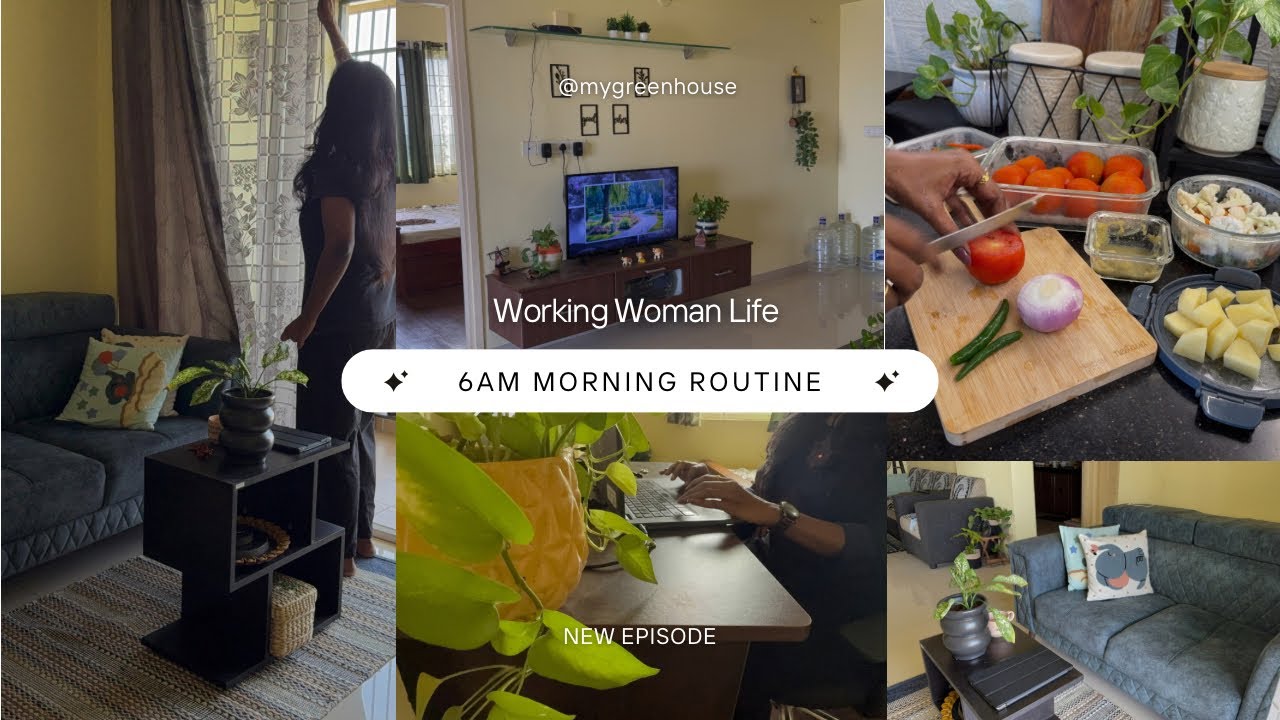 6AM Productive Morning Routine | Tamil daily vlogs | Working woman Routine without Househelp