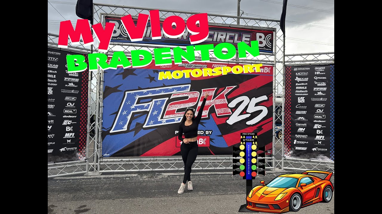 My First Portuguese Vlog! Drag Racing at Bradenton Motorsports Park!!
