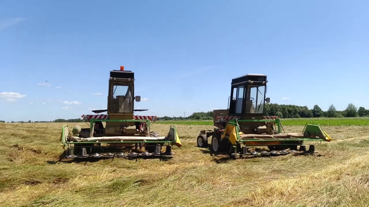 Pokosowanie trawy nasiennej 2025. 2x Fortschritt E302