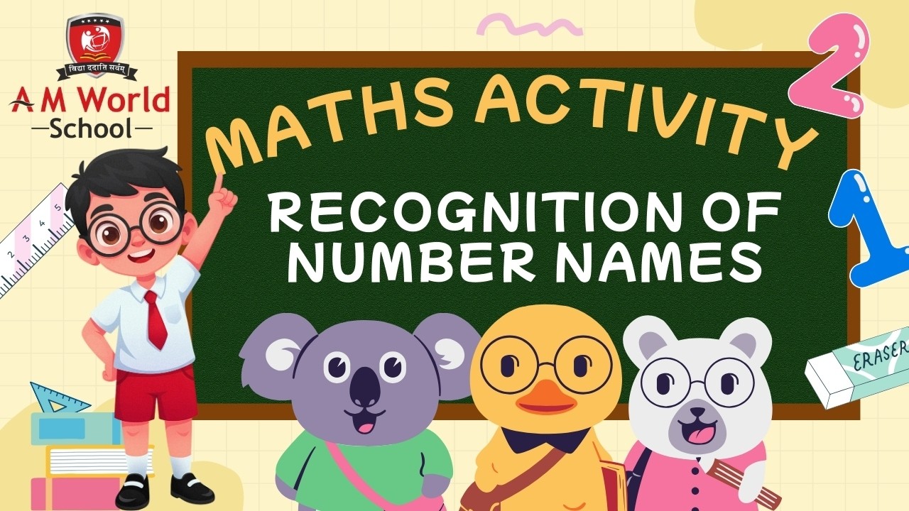 Maths Activity - Recognition of Number Names | Class -LKG C | Kindergarten | Learning With Fun