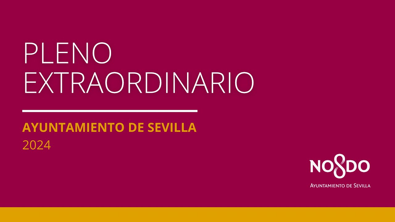 Pleno Extraordinario Ayuntamiento de Sevilla 07/06/2024