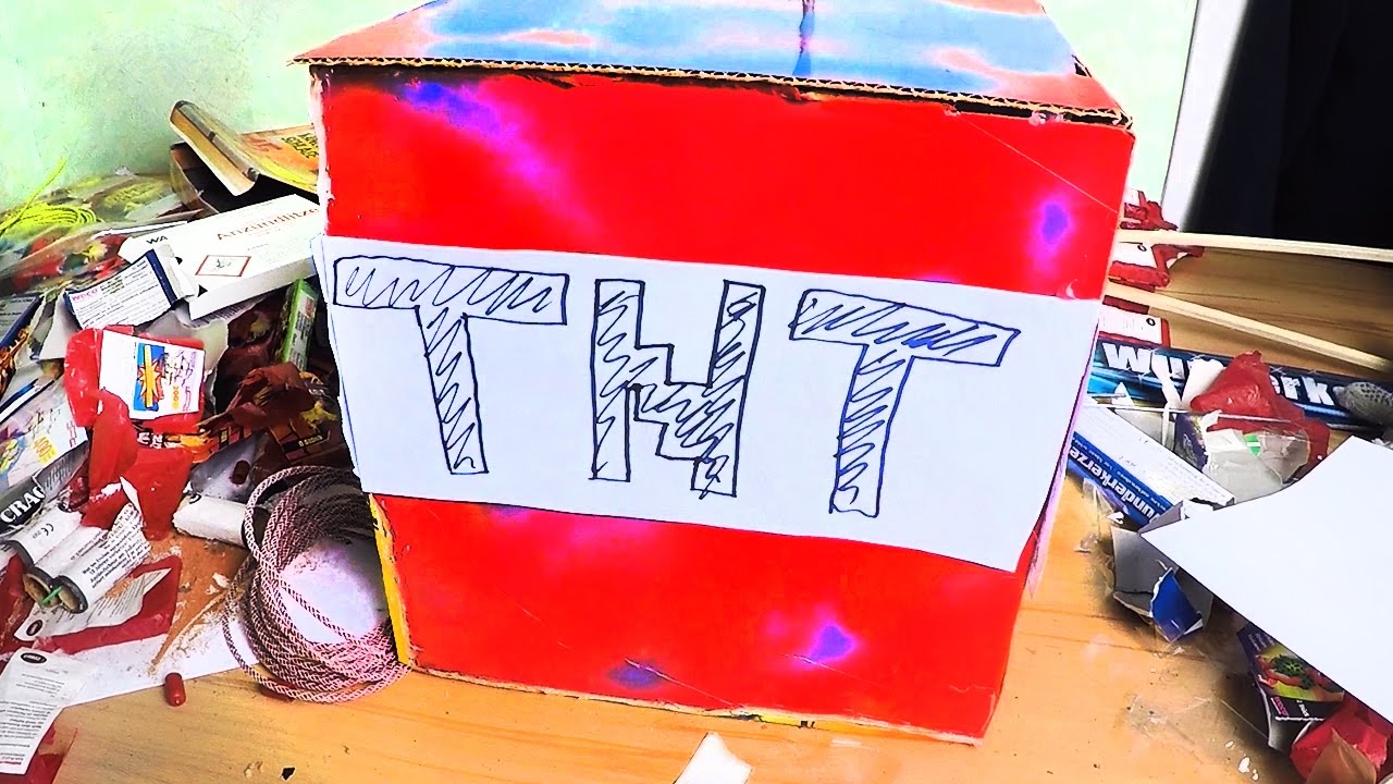 Wie man Minecraft-TNT in echt baut .. [NICHT NACHMACHEN]
