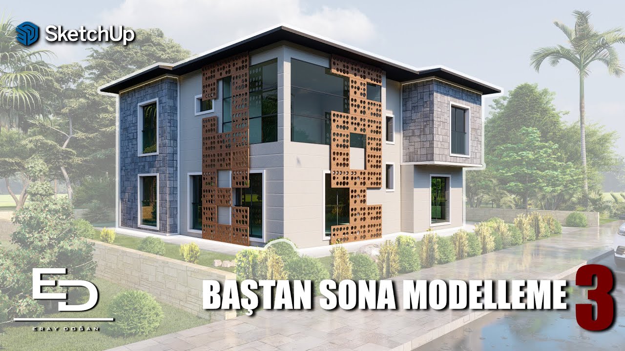 BAŞTAN SONA BİNA MODELLEME 3 | BAŞTAN SONA MODELLEME SERİSİ | SKETCHUP