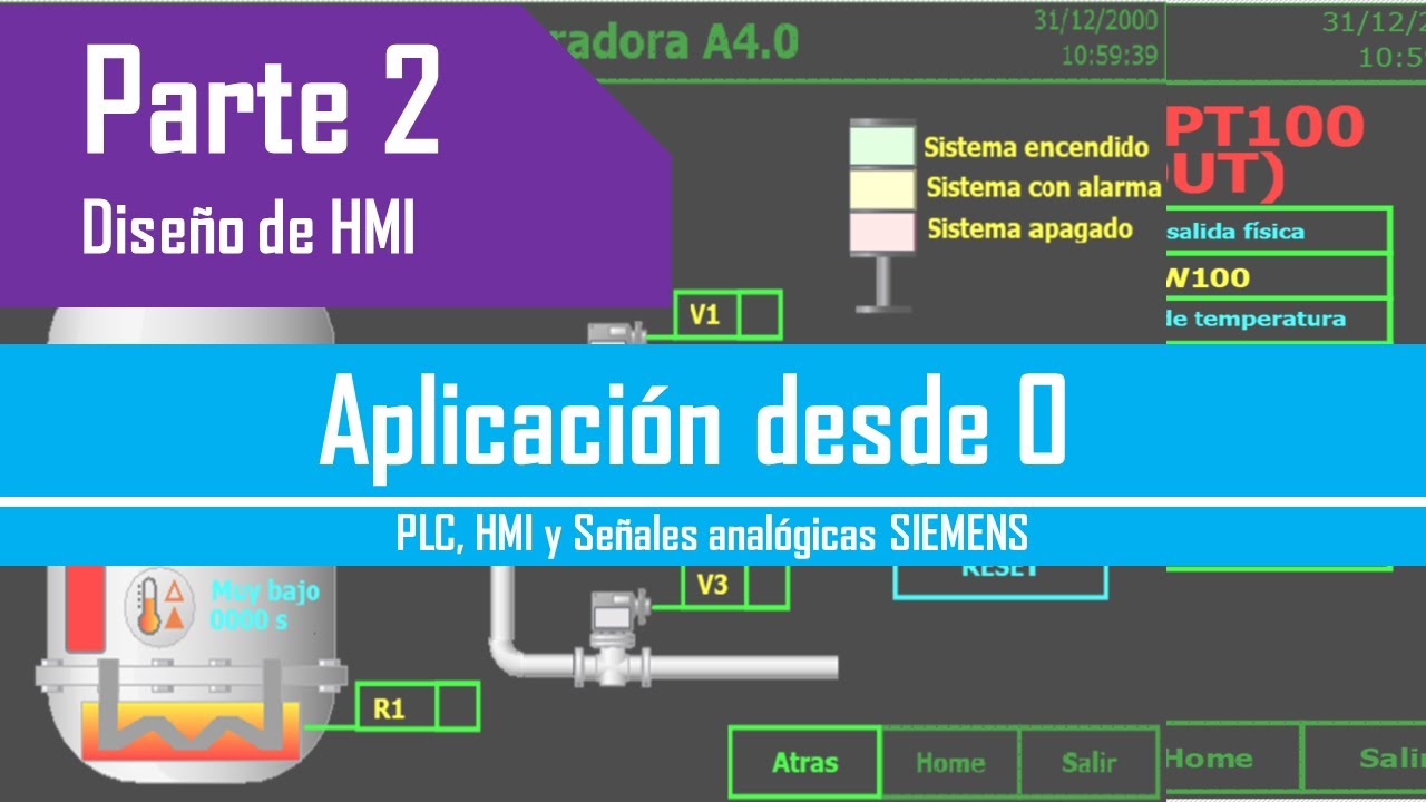 Proyecto 1 - Programación de PLC, diseño de HMI y señales analógicas | Parte 2 (Diseño de pantalla)