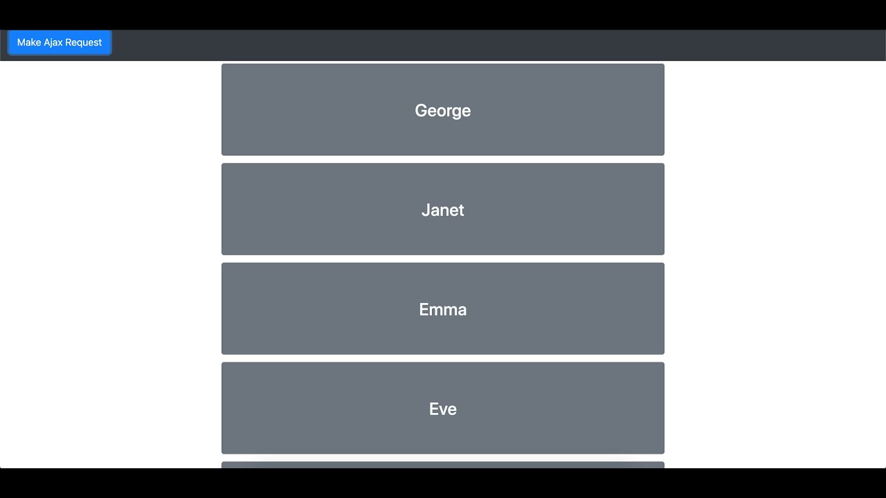 6.3 How to handle #Ajax Http #Response and present using HTML and CSS?