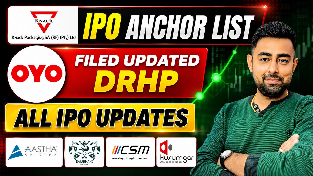 Knack IPO Anchor List | OYO IPO DRHP | CSM IPO Listing | Aastha IPO | Jayesh Khatri 