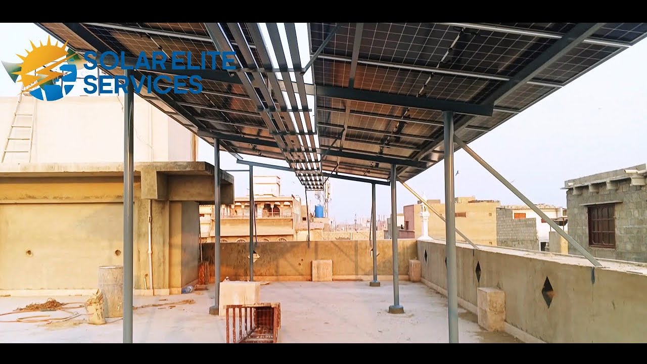 26 Panel Elevated Solar Structure With Walkway