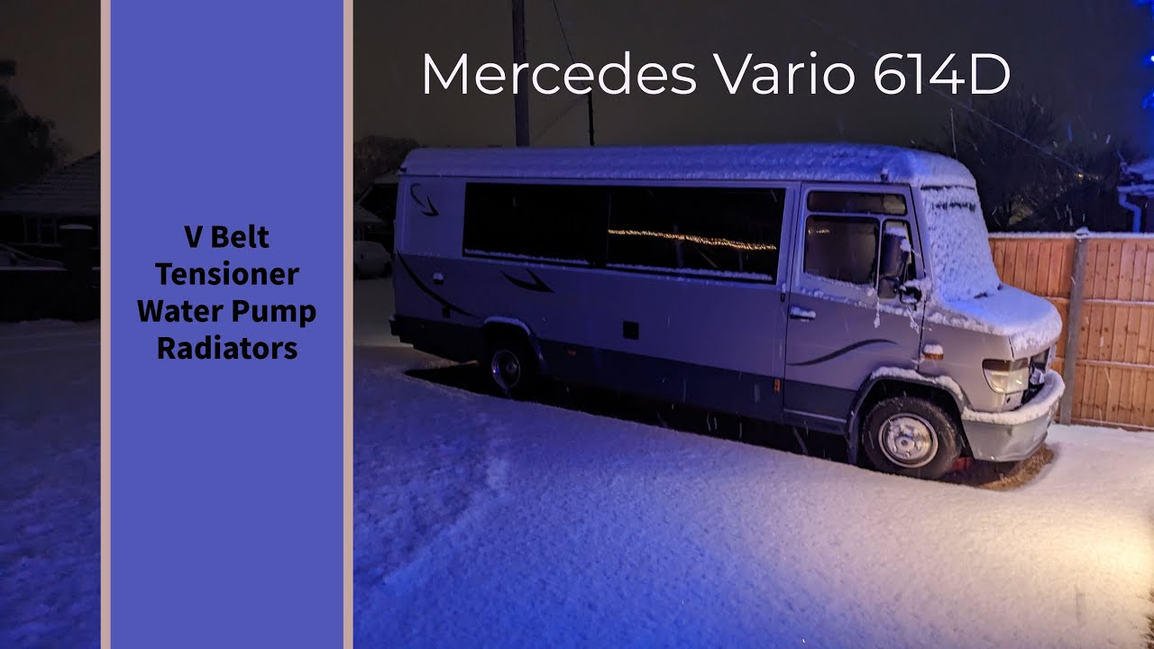 Mercedes Vario - Changing the V Belt, Tensioner, Water Pump or Radiators