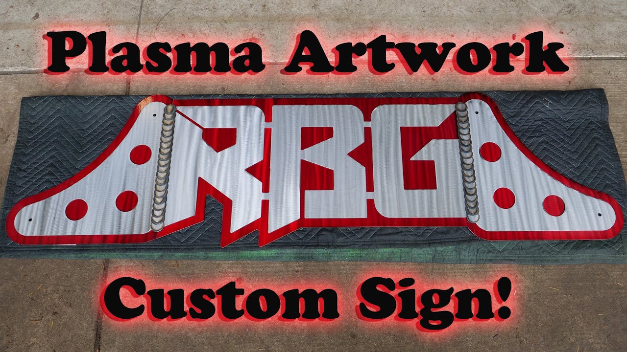 How to build a custom metal sign with 3d effects.