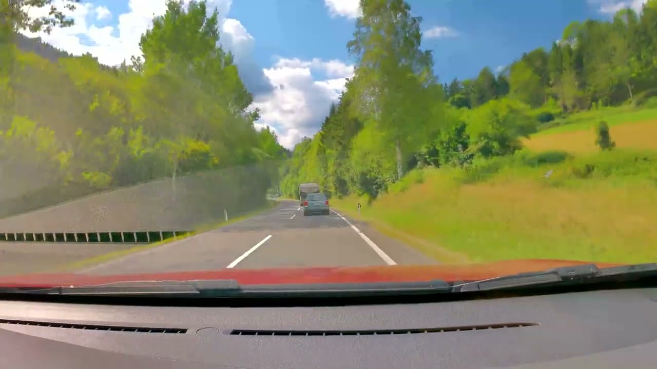 Drivers View 4K - Hochwechsel-Mautstra&szlig;e von Rohrbach an der Lafnitz &uuml;ber Waldbach/Breitenbrunn