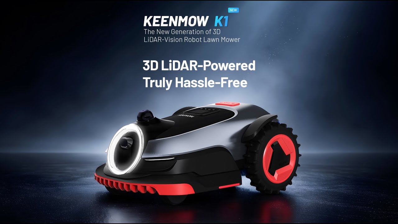 KEENMOW K1 | The New Generation of 3D LiDAR-Vision Robot Lawn Mower