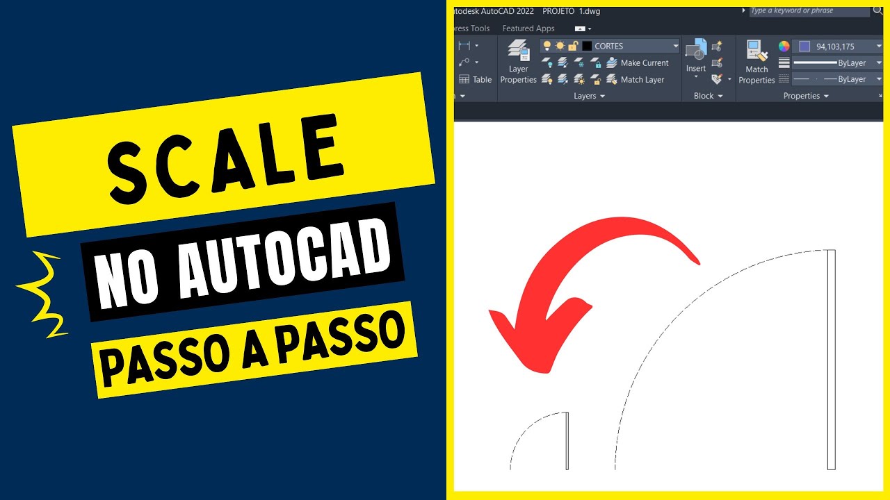 SCALE ou ESCALA no AUTOCAD