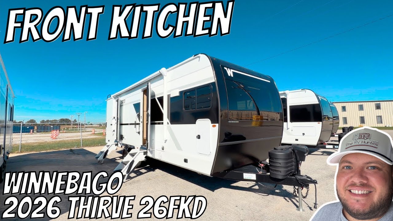 Winnebago&rsquo;s NEWEST addition! 2026 Thrive 26FKD | Front Kitchen Travel Trailer!