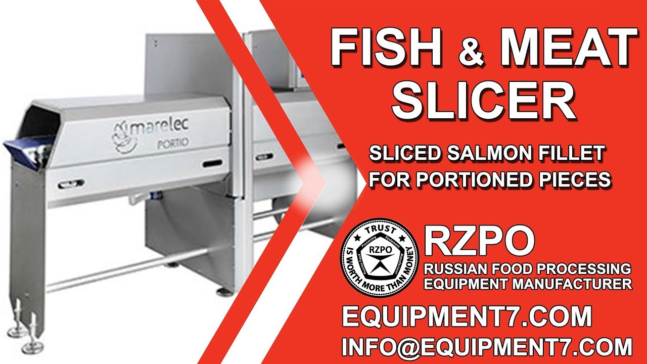 Fish and meat Slicer MARELEC PORTIO. Slice salmon fillet for portions