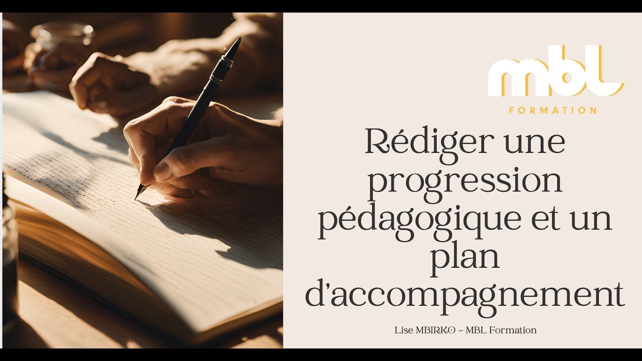 Comment rédiger une progression pédagogique et un plan d'accompagnement ? Titre FPA